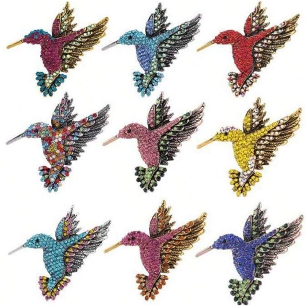 Red Hummingbird Brooch - Picture 4 of 5